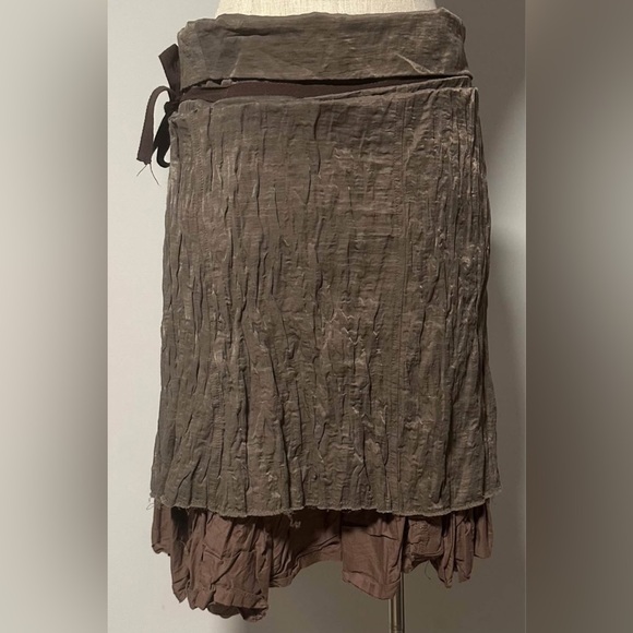 IKKS: Bohemian Layered Wrap Skirt - Picture 3 of 3